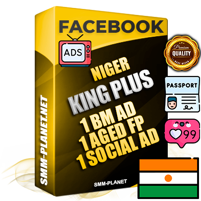 SUPER TRUST KING PLUS Nigerien Facebook Ad Accounts - 1 BM Ad Accounts + 1 Ad Accounts on King Profile + 1 aged Fan Pages with huge organic reach and active subscribers