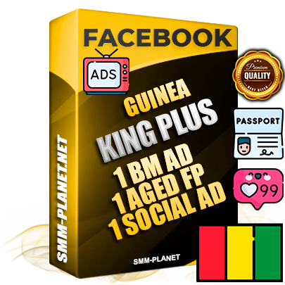 SUPER TRUST KING PLUS Guinean Facebook Ad Accounts - 1 BM Ad Accounts + 1 Ad Accounts on King Profile + 1 aged Fan Pages with huge organic reach and active subscribers