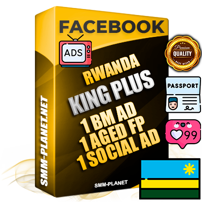 SUPER TRUST KING PLUS Rwandan Facebook Ad Accounts - 1 BM Ad Accounts + 1 Ad Accounts on King Profile + 1 aged Fan Pages with huge organic reach and active subscribers