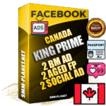 SUPER TRUST KING PRIME Canadian Facebook Ad Accounts - 2 BM Ad Accounts + 2 Ad Accounts on King Profile + 2 aged Fan Pages with huge organic reach and active subscribers