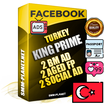 SUPER TRUST KING PRIME Turkish Facebook Ad Accounts - 2 BM Ad Accounts + 2 Ad Accounts on King Profile + 2 aged Fan Pages with huge organic reach and active subscribers
