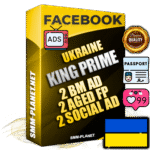 SUPER TRUST KING PRIME Ukrainian Facebook Ad Accounts - 2 BM Ad Accounts + 2 Ad Accounts on King Profile + 2 aged Fan Pages with huge organic reach and active subscribers