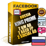 SUPER TRUST KING PRIME Russian Facebook Ad Accounts - 2 BM Ad Accounts + 2 Ad Accounts on King Profile + 2 aged Fan Pages with huge organic reach and active subscribers