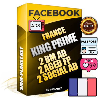 SUPER TRUST KING PRIME French Facebook Ad Accounts - 2 BM Ad Accounts + 2 Ad Accounts on King Profile + 2 aged Fan Pages with huge organic reach and active subscribers