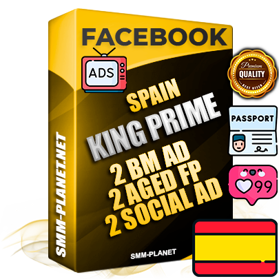 SUPER TRUST KING PRIME Spanish Facebook Ad Accounts - 2 BM Ad Accounts + 2 Ad Accounts on King Profile + 2 aged Fan Pages with huge organic reach and active subscribers