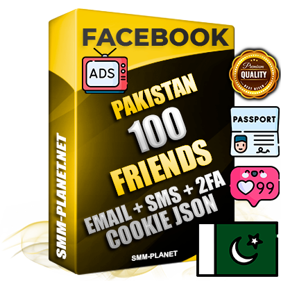 Elite Pakistani PREMIUM Handcrafted Facebook Accounts - 100 Authentic Live Friends with High Trust for Ads