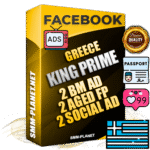 SUPER TRUST KING PRIME Greek Facebook Ad Accounts - 2 BM Ad Accounts + 2 Ad Accounts on King Profile + 2 aged Fan Pages with huge organic reach and active subscribers