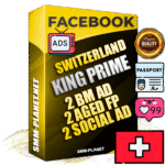 SUPER TRUST KING PRIME Swiss Facebook Ad Accounts - 2 BM Ad Accounts + 2 Ad Accounts on King Profile + 2 aged Fan Pages with huge organic reach and active subscribers