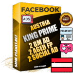 SUPER TRUST KING PRIME Austrian Facebook Ad Accounts - 2 BM Ad Accounts + 2 Ad Accounts on King Profile + 2 aged Fan Pages with huge organic reach and active subscribers