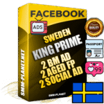 SUPER TRUST KING PRIME Swedish Facebook Ad Accounts - 2 BM Ad Accounts + 2 Ad Accounts on King Profile + 2 aged Fan Pages with huge organic reach and active subscribers