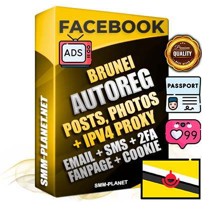 Ultimate Brunei PREMIUM AutoReg Facebook Accounts - Fully Loaded (Posts : Multi-Photos : Info)