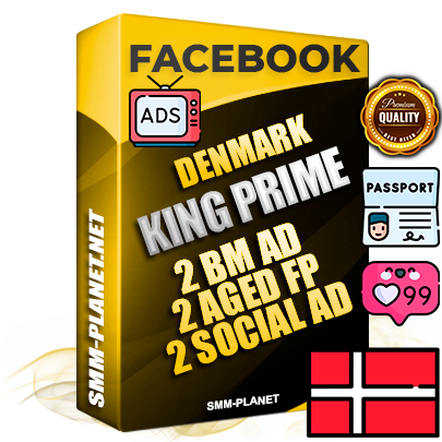 SUPER TRUST KING PRIME Danish Facebook Ad Accounts - 2 BM Ad Accounts + 2 Ad Accounts on King Profile + 2 aged Fan Pages with huge organic reach and active subscribers