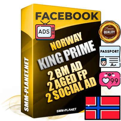 SUPER TRUST KING PRIME Norwegian Facebook Ad Accounts - 2 BM Ad Accounts + 2 Ad Accounts on King Profile + 2 aged Fan Pages with huge organic reach and active subscribers