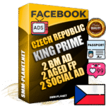 SUPER TRUST KING PRIME Czech Facebook Ad Accounts - 2 BM Ad Accounts + 2 Ad Accounts on King Profile + 2 aged Fan Pages with huge organic reach and active subscribers