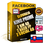 SUPER TRUST KING PRIME Slovak Facebook Ad Accounts - 2 BM Ad Accounts + 2 Ad Accounts on King Profile + 2 aged Fan Pages with huge organic reach and active subscribers