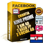 SUPER TRUST KING PRIME Croatian Facebook Ad Accounts - 2 BM Ad Accounts + 2 Ad Accounts on King Profile + 2 aged Fan Pages with huge organic reach and active subscribers