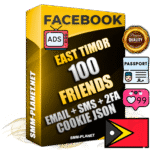 Elite Timorese PREMIUM Handcrafted Facebook Accounts - 100 Authentic Live Friends with High Trust for Ads