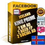 SUPER TRUST KING PRIME Icelandic Facebook Ad Accounts - 2 BM Ad Accounts + 2 Ad Accounts on King Profile + 2 aged Fan Pages with huge organic reach and active subscribers