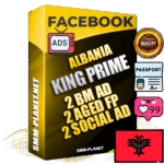 SUPER TRUST KING PRIME Albanian Facebook Ad Accounts - 2 BM Ad Accounts + 2 Ad Accounts on King Profile + 2 aged Fan Pages with huge organic reach and active subscribers
