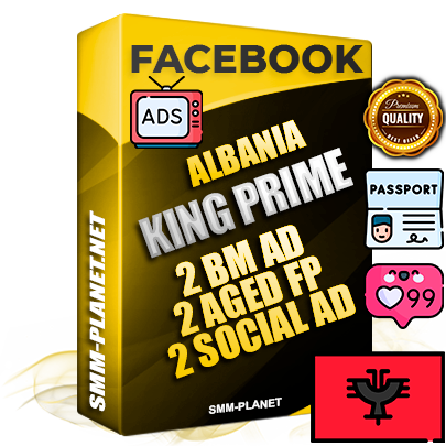 SUPER TRUST KING PRIME Albanian Facebook Ad Accounts - 2 BM Ad Accounts + 2 Ad Accounts on King Profile + 2 aged Fan Pages with huge organic reach and active subscribers