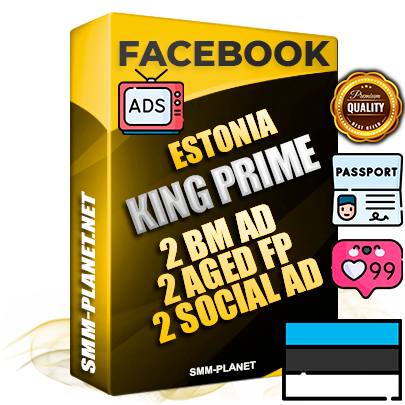 SUPER TRUST KING PRIME Estonian Facebook Ad Accounts - 2 BM Ad Accounts + 2 Ad Accounts on King Profile + 2 aged Fan Pages with huge organic reach and active subscribers