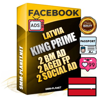 SUPER TRUST KING PRIME Latvian Facebook Ad Accounts - 2 BM Ad Accounts + 2 Ad Accounts on King Profile + 2 aged Fan Pages with huge organic reach and active subscribers