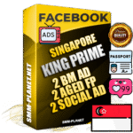 SUPER TRUST KING PRIME Singapore Facebook Ad Accounts - 2 BM Ad Accounts + 2 Ad Accounts on King Profile + 2 aged Fan Pages with huge organic reach and active subscribers