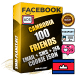 Elite Cambodian PREMIUM Handcrafted Facebook Accounts - 100 Authentic Live Friends with High Trust for Ads