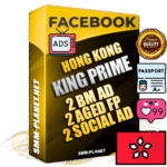 SUPER TRUST KING PRIME Hong Kong Facebook Ad Accounts - 2 BM Ad Accounts + 2 Ad Accounts on King Profile + 2 aged Fan Pages with huge organic reach and active subscribers