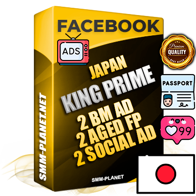 SUPER TRUST KING PRIME Japanese Facebook Ad Accounts - 2 BM Ad Accounts + 2 Ad Accounts on King Profile + 2 aged Fan Pages with huge organic reach and active subscribers