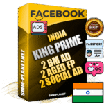 SUPER TRUST KING PRIME Indian Facebook Ad Accounts - 2 BM Ad Accounts + 2 Ad Accounts on King Profile + 2 aged Fan Pages with huge organic reach and active subscribers