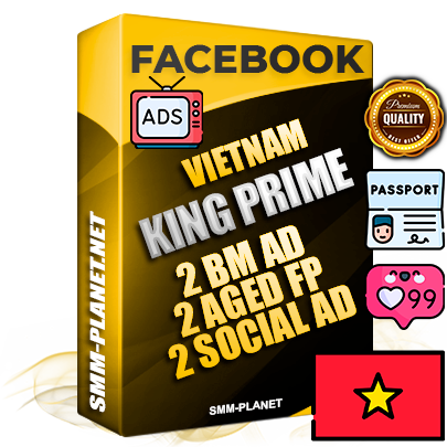 SUPER TRUST KING PRIME Vietnamese Facebook Ad Accounts - 2 BM Ad Accounts + 2 Ad Accounts on King Profile + 2 aged Fan Pages with huge organic reach and active subscribers
