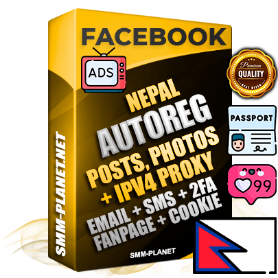 Ultimate Nepalese PREMIUM AutoReg Facebook Accounts - Fully Loaded (Posts : Multi-Photos : Info)