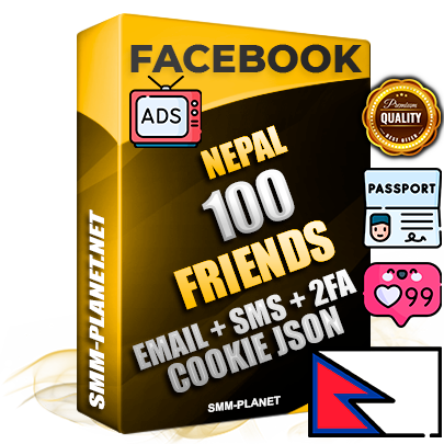Elite Nepalese PREMIUM Handcrafted Facebook Accounts - 100 Authentic Live Friends with High Trust for Ads