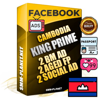 SUPER TRUST KING PRIME Cambodian Facebook Ad Accounts - 2 BM Ad Accounts + 2 Ad Accounts on King Profile + 2 aged Fan Pages with huge organic reach and active subscribers
