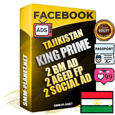 SUPER TRUST KING PRIME Tajik Facebook Ad Accounts - 2 BM Ad Accounts + 2 Ad Accounts on King Profile + 2 aged Fan Pages with huge organic reach and active subscribers