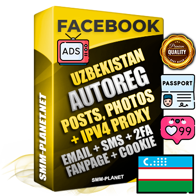 Ultimate Uzbek PREMIUM AutoReg Facebook Accounts - Fully Loaded (Posts : Multi-Photos : Info)