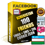 Elite Uzbek PREMIUM Handcrafted Facebook Accounts - 100 Authentic Live Friends with High Trust for Ads