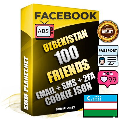 Elite Uzbek PREMIUM Handcrafted Facebook Accounts - 100 Authentic Live Friends with High Trust for Ads