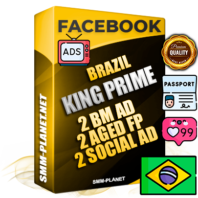 SUPER TRUST KING PRIME Brazilian Facebook Ad Accounts - 2 BM Ad Accounts + 2 Ad Accounts on King Profile + 2 aged Fan Pages with huge organic reach and active subscribers