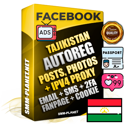 Ultimate Tajik PREMIUM AutoReg Facebook Accounts - Fully Loaded (Posts : Multi-Photos : Info)