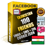 Elite Tajik PREMIUM Handcrafted Facebook Accounts - 100 Authentic Live Friends with High Trust for Ads
