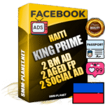SUPER TRUST KING PRIME Haitian Facebook Ad Accounts - 2 BM Ad Accounts + 2 Ad Accounts on King Profile + 2 aged Fan Pages with huge organic reach and active subscribers