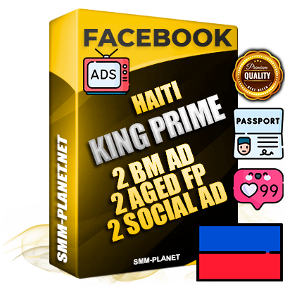 SUPER TRUST KING PRIME Haitian Facebook Ad Accounts - 2 BM Ad Accounts + 2 Ad Accounts on King Profile + 2 aged Fan Pages with huge organic reach and active subscribers