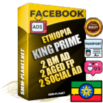 SUPER TRUST KING PRIME Ethiopian Facebook Ad Accounts - 2 BM Ad Accounts + 2 Ad Accounts on King Profile + 2 aged Fan Pages with huge organic reach and active subscribers
