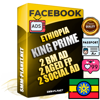SUPER TRUST KING PRIME Ethiopian Facebook Ad Accounts - 2 BM Ad Accounts + 2 Ad Accounts on King Profile + 2 aged Fan Pages with huge organic reach and active subscribers