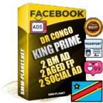 SUPER TRUST KING PRIME DR Congo Facebook Ad Accounts - 2 BM Ad Accounts + 2 Ad Accounts on King Profile + 2 aged Fan Pages with huge organic reach and active subscribers