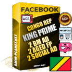 SUPER TRUST KING PRIME Congo Rep Facebook Ad Accounts - 2 BM Ad Accounts + 2 Ad Accounts on King Profile + 2 aged Fan Pages with huge organic reach and active subscribers