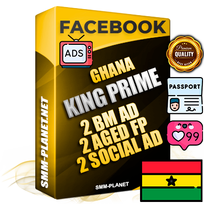 SUPER TRUST KING PRIME Ghanaian Facebook Ad Accounts - 2 BM Ad Accounts + 2 Ad Accounts on King Profile + 2 aged Fan Pages with huge organic reach and active subscribers