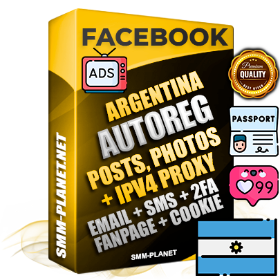Ultimate Argentinian PREMIUM AutoReg Facebook Accounts - Fully Loaded (Posts : Multi-Photos : Info)